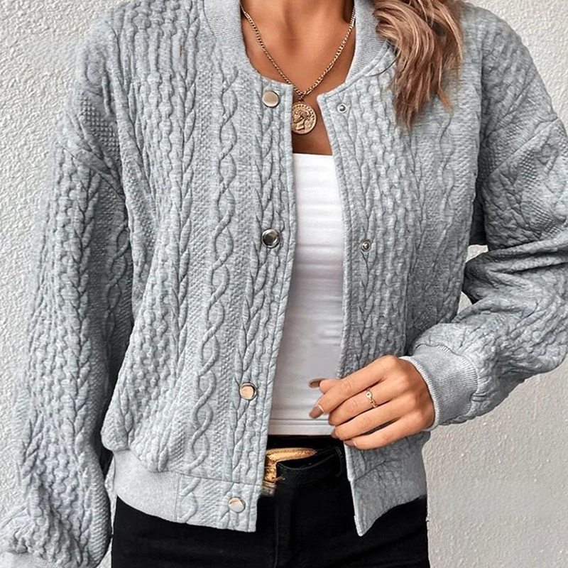 Alice™ | Elegant Cardigan i Texturerat Tyg