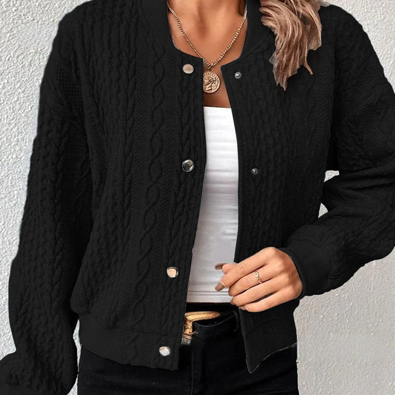 Alice™ | Elegant Cardigan i Texturerat Tyg