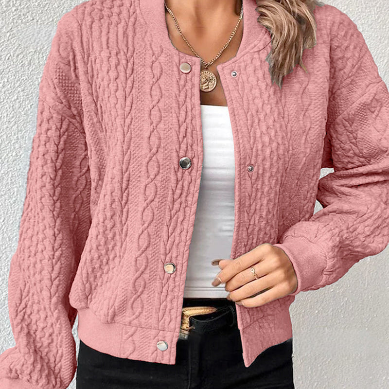 Alice™ | Elegant Cardigan i Texturerat Tyg